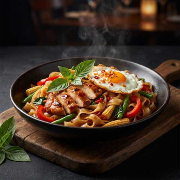 Thai Basil Chicken Noodles